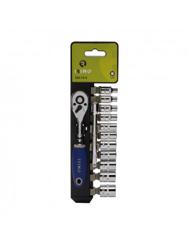 Jeu de douilles 1/4" 13 pièces 109-13-4 irimo