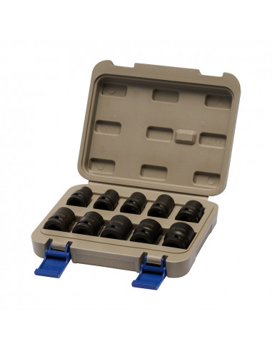 Jeu de 10 douilles a chocs 1/2" 10-24mm 167-10-4 irimo