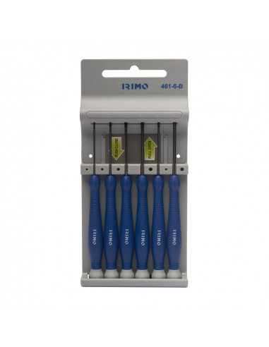 Jeu de 6 tournevis de precision 461-6-b irimo