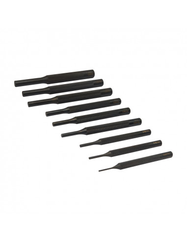 Jeu de 9 boutons cylindriques chromes (2,3,4,5,6,7,8,9,10mm) 515-91-4 irimo