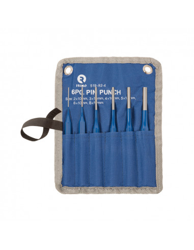 Jeu de 6 puntes cylindriques octogonal (2,3,4,5,6,8mm) 519-92-4 irimo