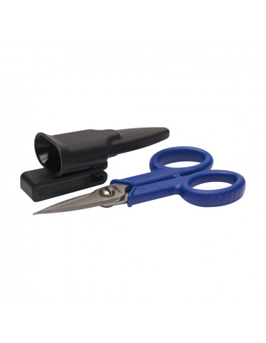 Ciseaux d'électricien avec anneaux pvc 43x145mm 5" 661-140-1 irimo