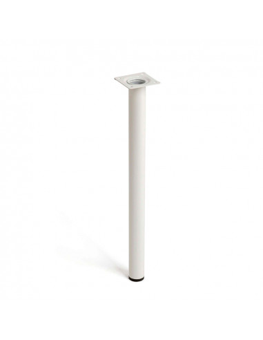 Pied cylindre en acier couleur blanc mod.401g. mesures ø3x40cm. 2-401g.400.01 rei