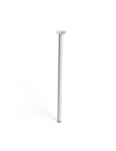 Pied cylindre en acier couleur blanc mod.401g. mesures ø3x70cm. 2-401g.700.01 rei