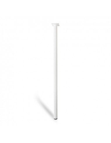 Pied cylindre en acier couleur blanc mod.401g. mesures ø3x80cm. 2-401g.800.01 rei
