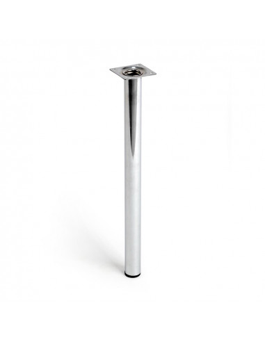 Pied cylindrique en acier couleur chrome brillant mod.401g. dimensions ø3x40cm 2-401g.400.21 rei