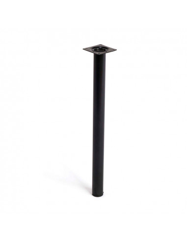 Pied cylindrique en acier couleur noire mod. 401g. dimensions ø3x40cm 2-401g.400.03 rei