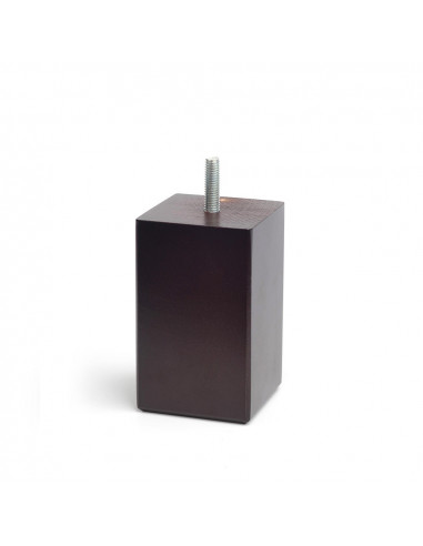 Pied carré hêtre couleur wengué mod.433 dimensions 6x6x10cm rei