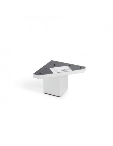 Pied de coin carré abs couleur aluminium mod.972. dimensions 4,2x4,2x6cm rei