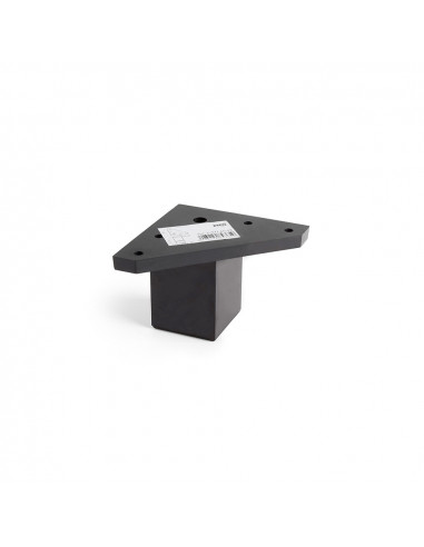 Pied de coin carré abs couleur noir mod.972. dimensions 4,2x4,2x6cm rei