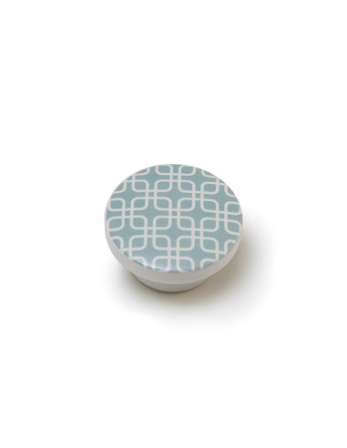 Lot 4 boutons ronds pour meuble bois gris mod. e225 ø38mm. rei
