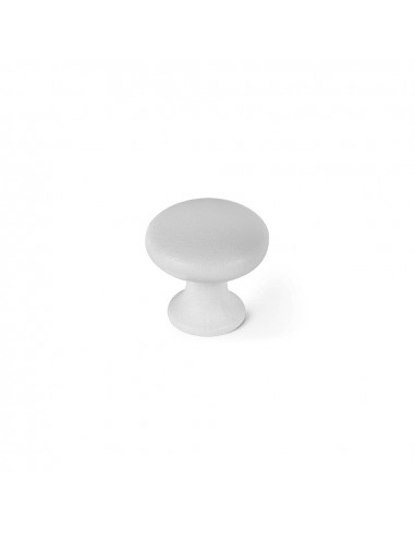 Lot 4 boutons ronds pour meuble métal blanc pore mod. 760 ø25mm. rei