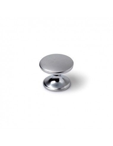 Lot 4 boutons ronds pour meuble métal chromé mat mod.756 ø33mm. rei