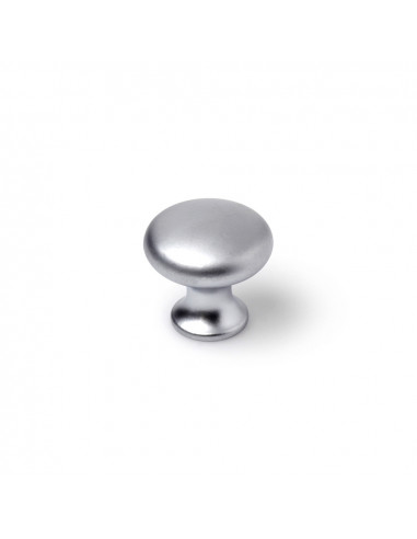 Lot 4 boutons ronds pour meuble métal chromé mat mod. 760 ø25mm. rei