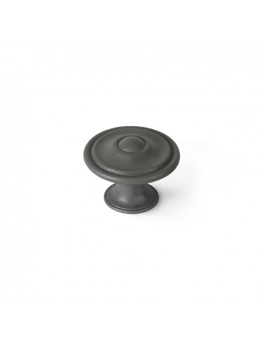 Lot 4 boutons ronds pour meuble métal gris cendre mod. 3110 ø35mm. rei