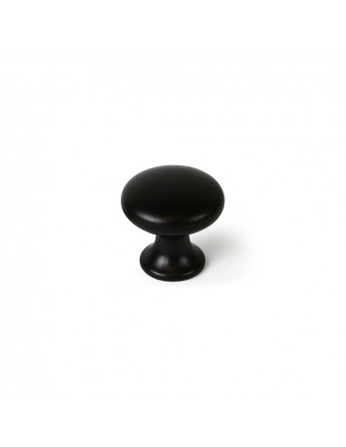 Lot 4 boutons ronds pour meuble métal noir mat mod. 760 ø25mm. rei