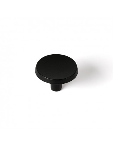 Lot 2 boutons ronds pour meuble métal noir mat mod. 74 ø35mm. rei