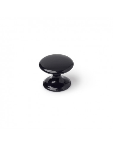 Lot 4 boutons ronds pour meuble métal noir mod. 756 ø33mm. rei