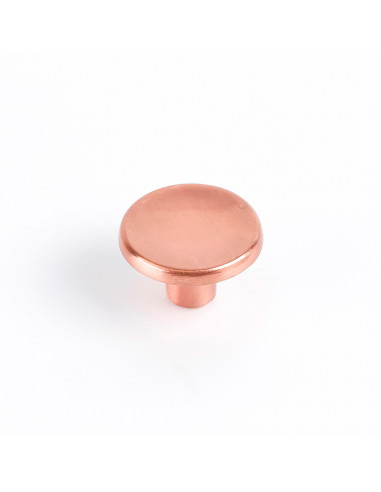 Lot 2 boutons ronds pour meuble métal oro rosso mat mod. 774 ø35mm. rei