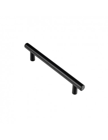 Lot 4 poignée de meuble inox noir mat mod. 891h entr'axe 128mm. rei