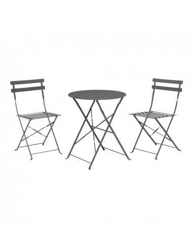 Ensemble de jardin table et deux chaises