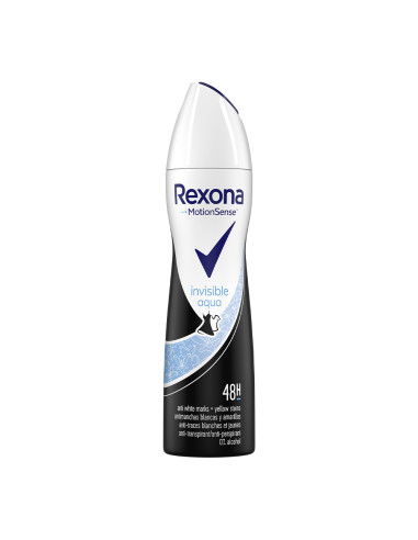 Deodorant rexona spray 150ml invisible aqua