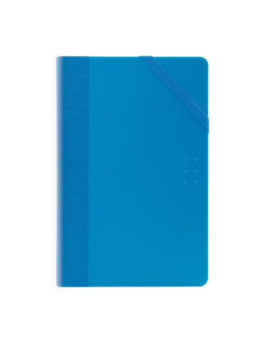 Carnet paper book couverture bleue 21x14,6x1,6cm milan