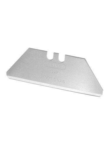 Blister 10 lames trapezoïdales bout arrondi 62mm pour cuter 2-11-987 stanley