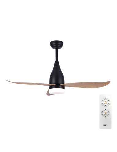 Ventilateur de plafond de led 112cm dc 15w + lumière 18w 2.190lm 3.000k- 4000k-5.000k mod. kattegat edm