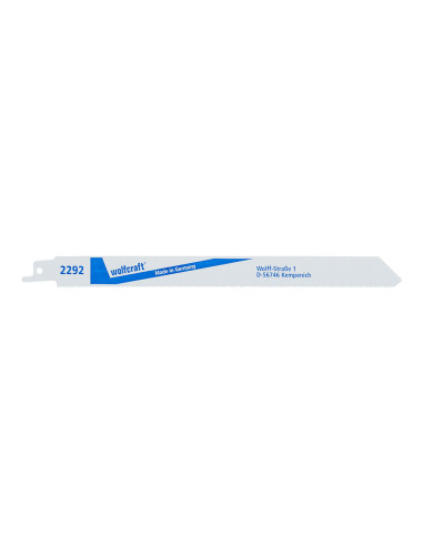 Pack 2 lames de scie sabre bim, metal, fines, longueur 230mm 2292000 wolfcraft