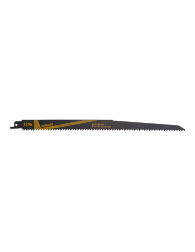 Pack 2 cv lames de scie sabre, bois, plastique, longueur 300mm 2296000 wolfcraft