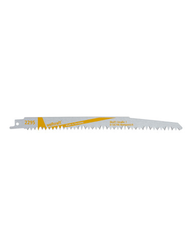 Pack 2 lames de scie sabre cv, bois, brut, longueur 230mm 2295000 wolfcraft