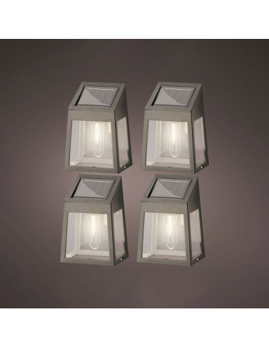 Set de 4 appliques solaires led 898174