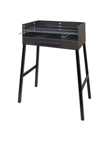 Gril barbecue en acier zing blanc 69x40x92cm imex el zorro.