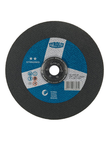 Disque à tronçonner arrondi 230x3x22.23mm a30-s-bf tyrolit