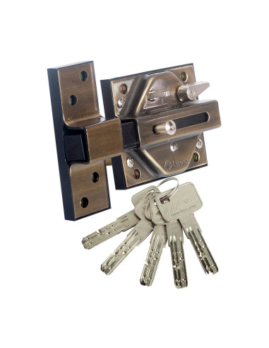 Serrure haute sécurité 7930r finition bronze anglais 97930rbi lince