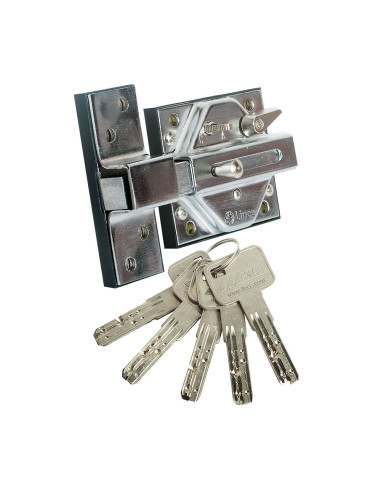Serrure haute sécurité 7930r fini fer chrome 97930rhc lince