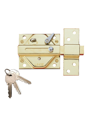 Serrure traditionnelle 2930 laiton fini fer 92930hl lince