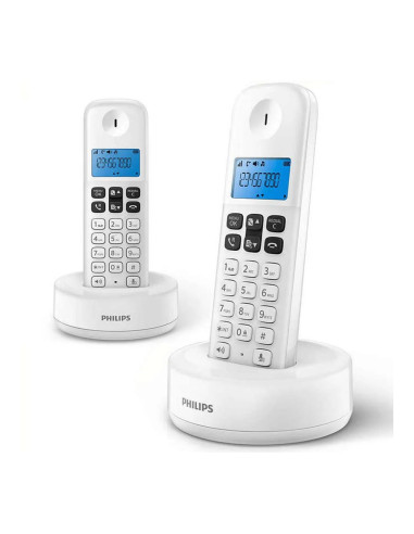 D1612w/34po téléphone fixe sans fil double philips
