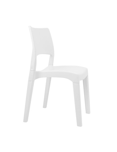 Chaise empilable "klik klak" couleur blanche klk76cbi progarden