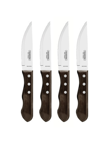 Set de couteau jumbo 4 pièces polywood châtaignier 12,7cm tramontina