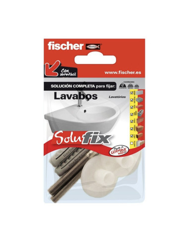 kit de fixation pour lavabo 569818 solufix fischer