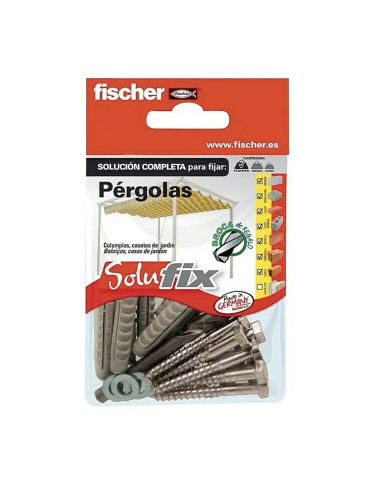 kit fixation pergola 568680solufix fischer