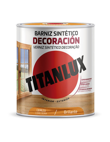 Vernis synthetique decoration cerise brillante 250ml titanlux m10100514.