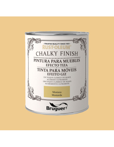 Meuble rust-oleum finish crayeux moutarde 0,750l 5397515 bruguer