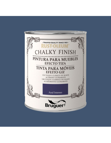 Rust-oleum fini crayeux bleu intense meubles 0,750l 5397551 bruguer