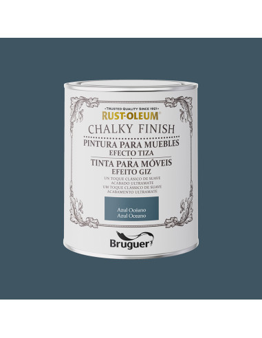 Rust-oleum fini crayeux bleu océan meubles 0,750l 5733886 bruguer