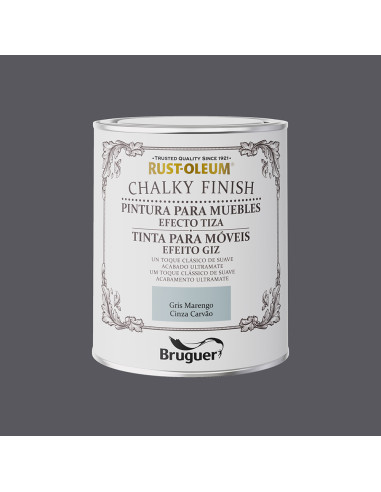 Rust-oleum fini crayeux gris marengo meuble 0,750l 5733887 bruguer