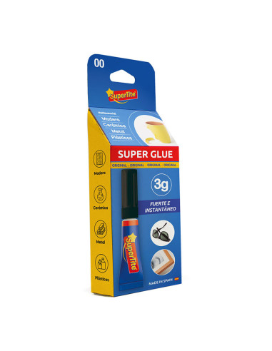 Adhésif instantané, blister 3g 2400 supertite