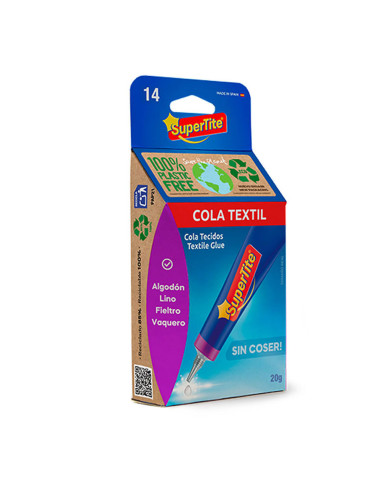 Colle pour tissus, blister 20g 2414 supertite